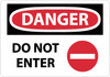 Walk On Floor Sign - 17" Dia. - Textured Non-Slip Surface - Do Not Enter - WFS24