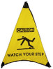 Walk On Floor Sign - 17" Dia. - Textured Non-Slip Surface - Watch Your Step - WFS1