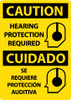 Walk On Floor Sign - 17" Dia. - Textured Non-Slip Surface - Hearing Protection Required - WFS16