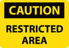 Walk On Floor Sign - 17" Dia. - Textured Non-Slip Surface - Restricted Area - WFS11