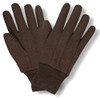 Brown Jersey Gloves - 12/PR