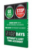 Accuform Digi-Day Electronic Safety Scoreboards: Green Days Mean No Recordable Accidents Red Days For Recent Accident __ Days Without A Lost Time Accident - SCK102