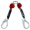 3M Protecta Rebel Twin-Leg Self Retracting Lifeline - Web 3100414, Red, 6 ft. (1.8 m)