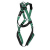 MSA V-FORM Harness w/Back D-Ring - Qwik-Fit Leg Straps - Extra Large - 10197197