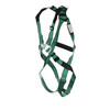 MSA V-FORM Harness w/Back D-Ring - Qwik-Fit Leg Straps - Extra Large - 10197197