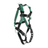 MSA V-FORM Harness w/Back, Front & Side D-Rings - Tongue Buckle Leg Straps - Extra Large - 10197208