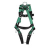 MSA V-FORM Harness w/Back, Front & Side D-Rings - Tongue Buckle Leg Straps - Extra Large - 10197208