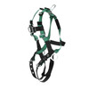 MSA V-FORM Harness w/Back, Front & Side D-Rings - Tongue Buckle Leg Straps - Super Extra Large - 10197209
