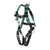 MSA V-FORM Harness w/Back, Front & Side D-Rings - Tongue Buckle Leg Straps - Super Extra Large - 10197209