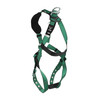 MSA V-FORM Harness w/Back & Shoulder D-Rings - Tongue Buckle Leg Straps - Super Extra Large - 10197221