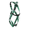 MSA V-FORM Harness w/Back & Side D-Rings - Qwik-Fit Leg Straps - Super Extra Large - 10197232