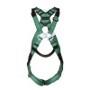 MSA V-FORM 10197235 Standard Full Body Harness w/Stainless Steel Hardware - Qwik-Fit Leg Straps - Extra Large