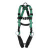 MSA V-FORM Harness w/Back, Front & Side D-Rings - Qwik-Fit Leg Straps - Standard - 10197436