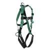 MSA V-FORM Harness w/Back, Front & Side D-Rings - Qwik-Fit Leg Straps - Extra Large - 10197437