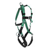 MSA V-FORM Harness w/Back, Front & Side D-Rings - Qwik-Fit Leg Straps - Super Extra Large - 10197438