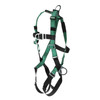 MSA V-FORM Harness w/Back, Front & Side D-Rings - Qwik-Fit Leg Straps - Super Extra Large - 10197438
