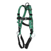 MSA V-FORM Harness w/Back, Front & Side D-Rings - Qwik-Fit Leg Straps - Super Extra Large - 10197438