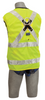 3M DBI-SALA Delta Hi-Vis Reflective Workvest Safety Harness - Yellow - X-Large - 1107421