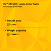 3M DBI-SALA Tagline for Ladder Anchor 6100566