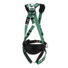 MSA V-FORM Construction Harness w/Back & Side D-Rings - Tongue Buckle Leg Straps - Shoulder Padding - Super Extra Large - 10197366