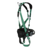MSA V-FORM Construction Harness w/Back & Side D-Rings - Tongue Buckle Leg Straps - Shoulder Padding - Super Extra Large - 10197366