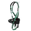 MSA V-FORM Construction Harness w/Back & Side D-Rings - Tongue Buckle Leg Straps - Shoulder Padding - Super Extra Large - 10197366