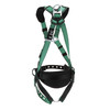 MSA V-FORM Construction Harness w/Back & Side D-Rings - Tongue Buckle Leg Straps - Shoulder Padding - Super Extra Large - 10197366
