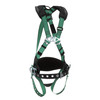 MSA V-FORM Construction Harness w/Back & Side D-Rings - Tongue Buckle Leg Straps - Shoulder Padding - Super Extra Large - 10197366