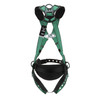 MSA V-FORM Construction Harness w/Back & Side D-Rings - Tongue Buckle Leg Straps - Shoulder Padding - Super Extra Large - 10197366