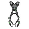 MSA V-FIT Harness w/Back, Front & Side D-Rings - Quick-Connect Leg Straps - Shoulder Padding - Extra Large - 10194865