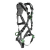 MSA V-FIT Harness w/Back, Front & Side D-Rings - Quick-Connect Leg Straps - Shoulder Padding - Extra Large - 10194865