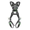MSA V-FIT Harness w/Back, Front & Side D-Rings - Quick-Connect Leg Straps - Shoulder Padding - Extra Large - 10194865