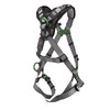 MSA V-FIT Harness w/Back & Side D-Rings - Quick-Connect Leg Straps - Shoulder Padding - Super Extra Large - 10194875