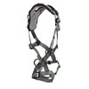 MSA V-FIT Harness w/Back & Side D-Rings - Quick-Connect Leg Straps - Shoulder Padding - Super Extra Large - 10194875