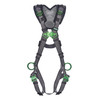 MSA V-FIT Harness w/Back, Side and Shoulder D-Rings - Quick-Connect Leg Straps - Shoulder Padding - Standard - 10194885