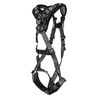 MSA V-FIT Harness w/Back & Front D-Rings - Tongue Buckle Leg Straps - Shoulder Padding - Extra Large - 10194894