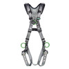 MSA V-FIT Harness w/Back, Front & Side D-Rings - Tongue Buckle Leg Straps - Shoulder Padding - Standard - 10194897