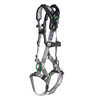 MSA V-FIT Harness w/Back, Front & Side D-Rings - Tongue Buckle Leg Straps - Shoulder Padding - Standard - 10194897
