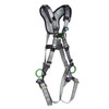 MSA V-FIT Harness w/Back, Front & Side D-Rings - Tongue Buckle Leg Straps - Shoulder Padding - Standard - 10194897