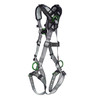 MSA V-FIT Harness w/Back, Front & Side D-Rings - Tongue Buckle Leg Straps - Shoulder Padding - Standard - 10194897