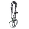 MSA V-FIT Harness w/Back, Front & Side D-Rings - Tongue Buckle Leg Straps - Shoulder Padding - Standard - 10194897