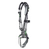 MSA V-FIT Harness w/Back, Front & Side D-Rings - Tongue Buckle Leg Straps - Shoulder Padding - Standard - 10194897