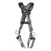 MSA V-FIT Harness w/Back, Front & Side D-Rings - Tongue Buckle Leg Straps - Shoulder Padding - Standard - 10194897