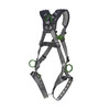 MSA V-FIT Harness w/Back & Side D-Rings - Tongue Buckle Leg Straps - Shoulder Padding - Extra Small - 10194908