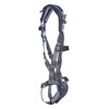 MSA V-FIT Harness w/Back & Shoulder D-Rings - Tongue Buckle Leg Straps - Shoulder & Leg Padding - Extra Small - 10195027