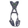 MSA V-FIT Harness w/Back & Shoulder D-Rings - Tongue Buckle Leg Straps - Shoulder & Leg Padding - Extra Small - 10195027
