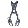 MSA V-FIT Harness w/Back & Side D-Rings - Tongue Buckle Leg Straps - Standard - 10195110