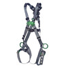 MSA V-FIT Harness w/Back & Side D-Rings - Tongue Buckle Leg Straps - Super Extra Large - 10195112