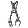 MSA V-FIT Harness w/Back & Side D-Rings - Tongue Buckle Leg Straps - Super Extra Large - 10195112