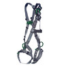 MSA V-FIT Harness w/Back & Side D-Rings - Tongue Buckle Leg Straps - Super Extra Large - 10195112